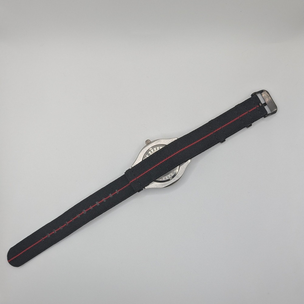 Benrus W1512 Quartz Diver Style Watch Black Dial NATO Strap 43mm Date Lume - Picture 10 of 10